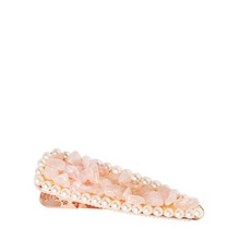 FERMAGLIO CAPELLI - QUARZO ROSA