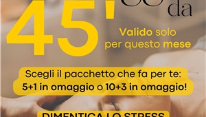 SUPER PROMO - Massaggio 45'