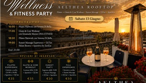 Sabato 13 giugno vivi il Wellness & Fitness Party su Aelthea Rooftop.